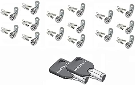 Master Key Lock Tubular Cam Lock 90 Degree Keyed Different Lock w/Master Key 2400MK (50)