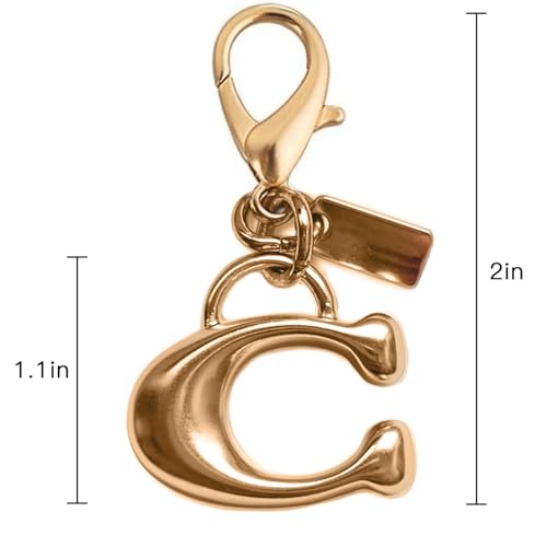 Masterhome Bag Charm Keychain，Bag Charms for Handbags,Purse Charms,Vintage Bag Accessories,Tote Bags Handbags Accessories Gifts for Women (L-C) — view 4