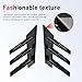 Qurbuns 2 PCS Car Rear Windshield Decals, Side Spoiler Splitter Rear Window Decorative Stickers, Racing Style Fender Side Vent Sticker, Universal Car Louvers Modification Accessories (Gloss Black)