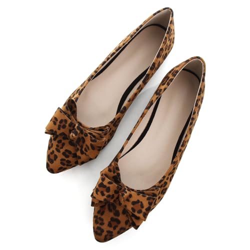 Image of SAILING LU Women's Bow-Knot Pointed Toe Ballet Flats