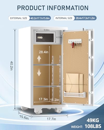 Image of TIGERKING Large Safe for Home 5.9 Cu Ft,Dual-Control Lock