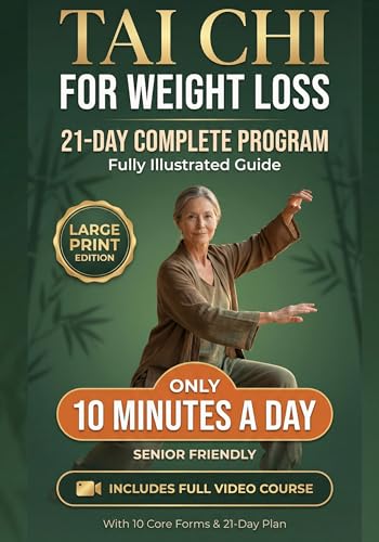 Tai Chi for Weight Loss [Large Print]: A complete 21-day program to restore balance, strength, and energy. Gentle 10-minute daily exercises suitable for all levels and perfect for seniors