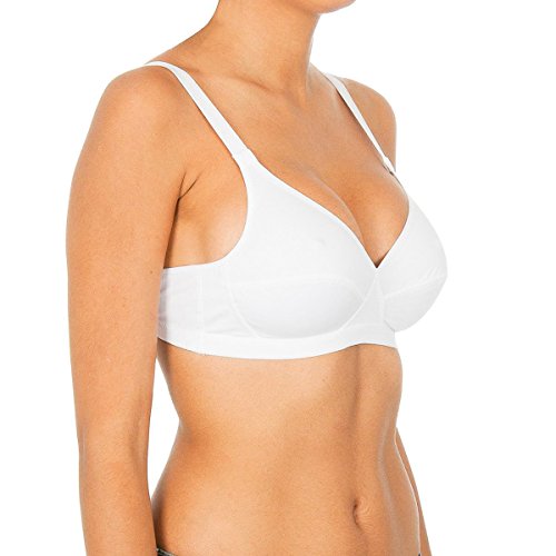 Playtex Sin Aro Cruzado Mágico Microfibra para Mujer Blanco, 90C