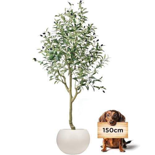 crafity Künstlicher Olivenbaum, zur Dekoration im Büro, im Schlafzimmer und in Anderen Räumen