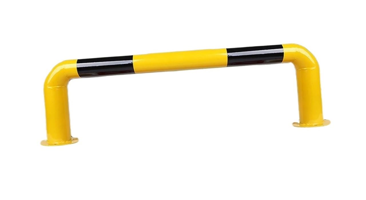 GTHTUHFD Arking Space Blocker,U Shape Security Bollards, Traffic Warning Post With Reflective Strips,80X30X0.2 Cm