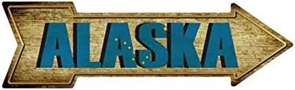 Alaska Novelty Metal Arrow Sign A-195 image 2