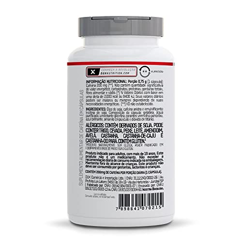 Dux Nutrition, TK.JP, Cafeína - Pote 90 Cápsulas