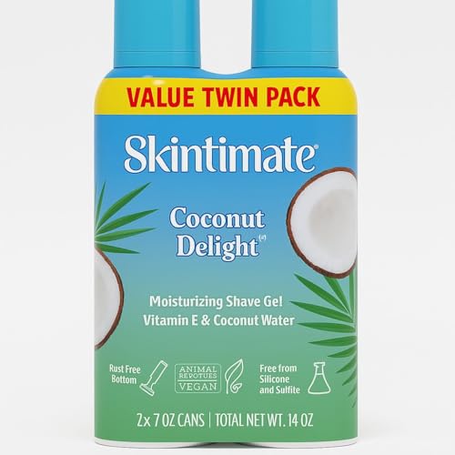 Coconut delight moisturizing shave gel 2X 7 oz cans Total Net Wt .14oz image 4