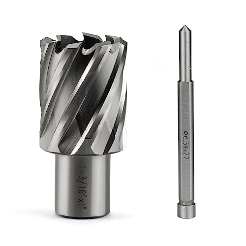 Annular Cutter JESTUOUS 1-3/16 Inch Cut Dia 3/4 Weldon Shank 1 Cut Depth by JESTUOUS - Used condition - US$24.57