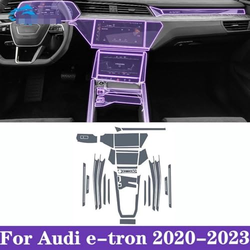 Protection ecran navigation GPS Audi e-tron film TPU transparent - 4