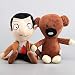 Mignon Mr. Bean Ours en Peluche Jouets en Peluche câlin Oreiller de Couchage poupée Jouets en Peluche pour Enfants Cadeau d'anniversaire de noël Une Paire 40cm