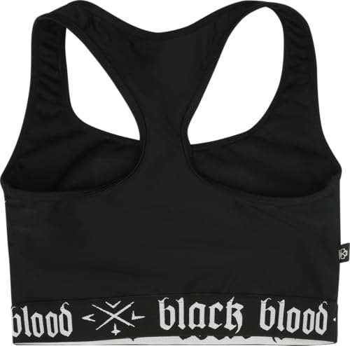 Gothicana By Emp Donna Top Bikini Nero Con Stampa Prentagram M - 2