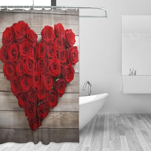 Rideau de douche 183x183 cm imperméable avec 12 crochets de baignoire - 4