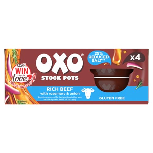 OXO Stock Pots Reduced Salt Beef With Rosemary 4 x 20 g (80 g)