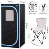 CONLONS Infrared Sauna,Portable Infrared Sauna for Home Spa,with Heated Feet and Portable Chair with Timed and Adjustable Temperature Settings for Reduce Stress Fatigue Indoor Sauna - Image 4