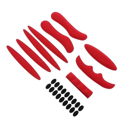 KICHOUSE DIY Cycling Helmet Liner Kit 2-Pack Absorption Sponge Pads Helmet Protector Chinstrap Adhesive for Custom Fit