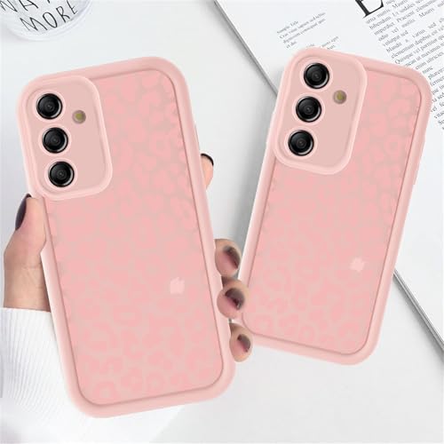 Phoona Leopard Print Case for Samsung Galaxy A15 5G 6.5",Cute Aesthetic Design Silicone Soft cheetah print Pattern Phone Cover for Girls, Preppy Shockproof Protective Case for Women, Pink Leopard - Image 6