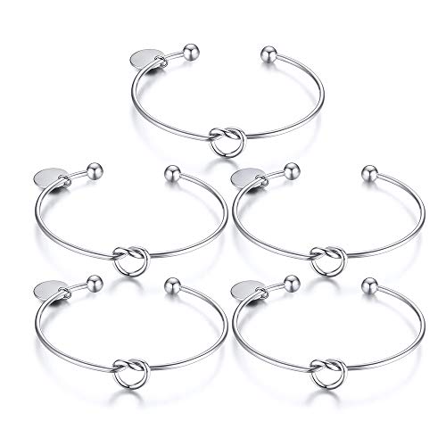 VNOX Set of 5 Custom Engraving Party Friendship Bridesmaid Wedding