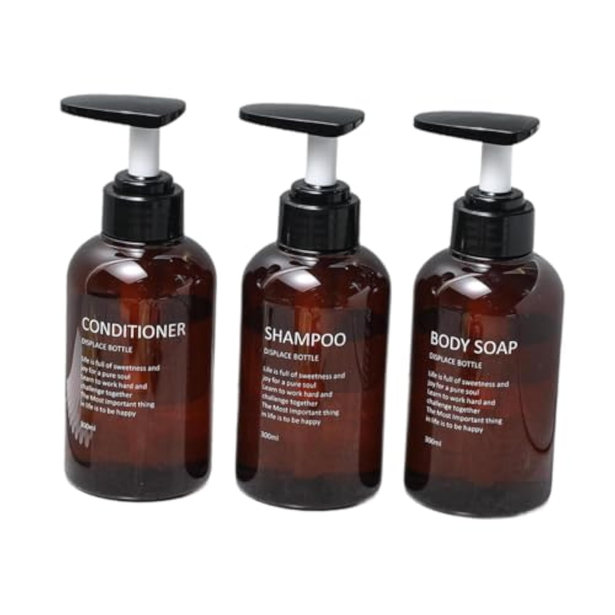 Shampoo and Conditioner Dispenser Soap Dispenser for Shower Bathroom Kitchen 300ml