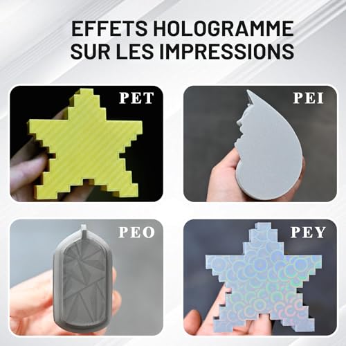 TIOPY Kobra 2 PEI Plaque d'impression flexible texturée double face pour Kobra 2 Pro/Kobra Neo/Kobra/Kobra Go/Artillery Geniu, sans base magnétique – vue 5