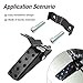 CADUFUELLY 2Pcs Black Universal Motorcycle Foot Pegs, Aluminum Bike Footpegs Folding Pedal, Foldable Foot Rest Pedal for Mini Bike ATV UTV Go Karts