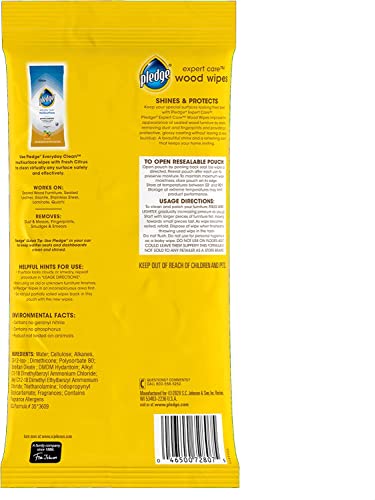 Pledge Lemon Enhancing Wipes 24 ct - Image 9
