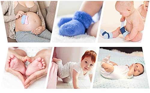 Century Star Baby Socks Toddler Winter Fuzzy Socks With Grippers Newborn Socks Baby Boy Socks Cozy Girls Slipper Socks 3Pcs Blue & Denim Blue & Green 3-6 Years #TOP2