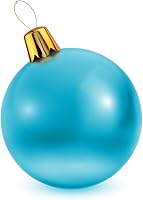 Vista 69 de Adornos inflables de Navidad – Bolas de Navidad de gran tamaño de 8", 17", 27" para patio exterior, césped, árbol - Decoración navideña para Rosa