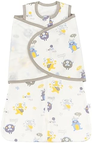 ZIGJOY Baby Sleep Bag, 100% Cotton Sleeveless Baby Wearable Blanket,1.0 Tog Sleeping Sack with 2-Way Zipper for Newborn 4-8 Mon