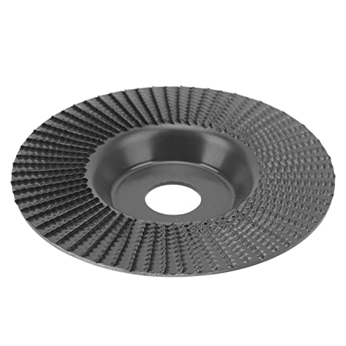 木工のための木製の彫刻ディスクシェーピングホイール125mmタングステンカーバイドアクセサリー (黒)