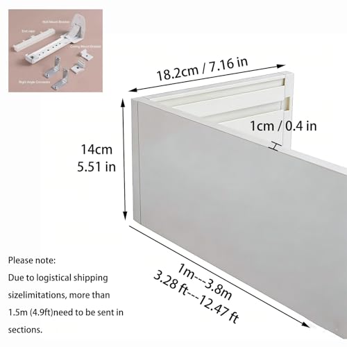 Cortina de aleación de aluminio moderna de 2,3 m para renovar el diseño de tu salón 3