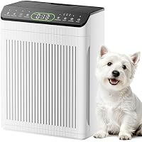 Evalit HEPA Filter Air Purifiers w/ 3-Modes & PM2.5 Air Quality Display (2200sq.ft)