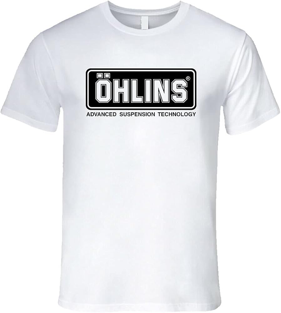 Ohlins Shock Suspension Legend Tee Black/White Men's TShirt Size S to