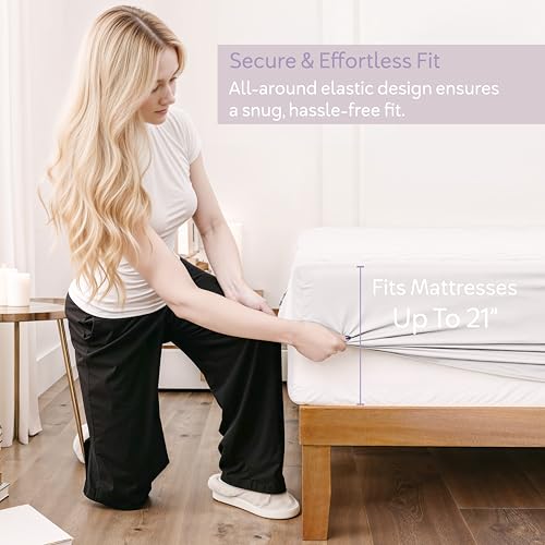 Hearth & Harbor 12 Pack Twin Size Quilted Fitted Mattress Pad Cover, 100% Waterproof Mattress Protectors, Deep Pocket Fitted Mattress Cover 8" - 21" (39" x 75", White) by Hearth & Harbor - Image 4