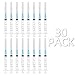 30 Pack 3ML/CC Plastic Syringe Set with 23Ga, Individually Sealed Packaging, for Scientific Lab, Industrial Dispensing and Liquid Measuring Application