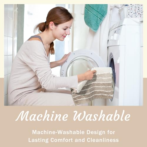 TANVILL Bathroom Rug, Non-Slip Washable Absorbent Bath Mat by TANVILL - Used condition - Image 6