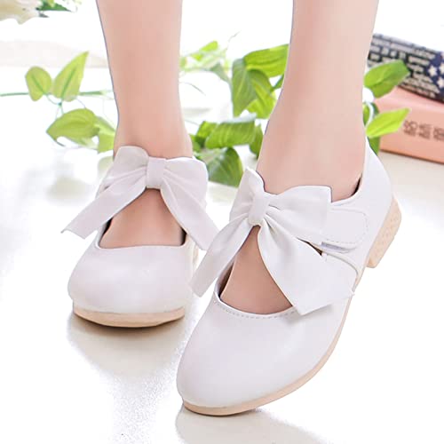 Girls Mary Jane Dress Shoes Bows Flower Girl Wedding Church Shoes Low Heels Toddler Little Kids Mary Janes for Girls3
