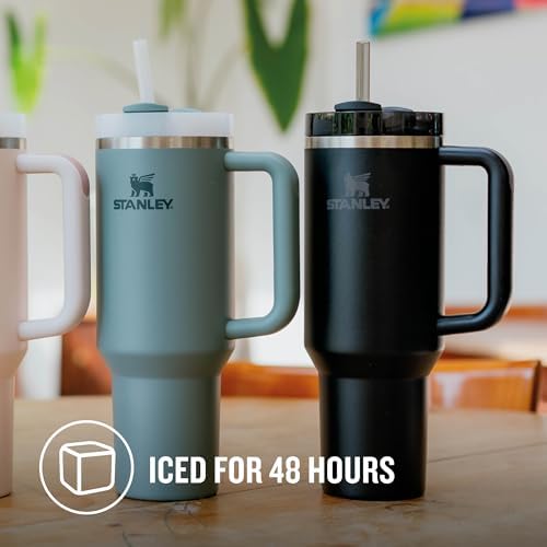 Stanley Quencher Pipetli Termos Bardak, Siyah, 1.18 Litre - Görsel 4