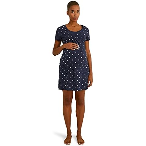 C&A Camisón de mujer Imperio Algodón Lunares Ropa de Maternidad Cover