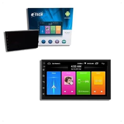 Multimidia Android Smart Midia Slim 7 Polegadas 1+16GB - Espelhamento Sem Fio GPS USB - H-TECH HT-6023