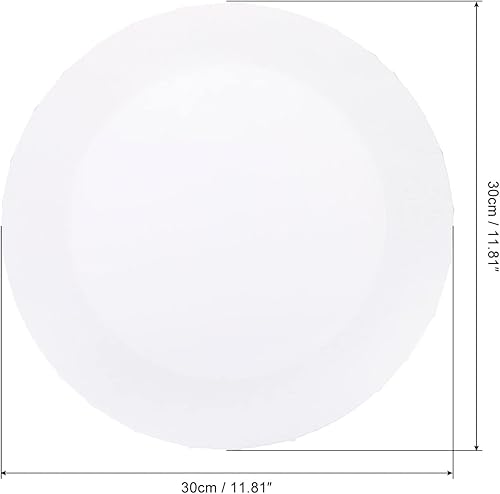 Miniatura 7 de PATIKIL Paneles de lienzo de pintura paquete de 4 paneles de madera redondos de 4 x 4 pulgadas marco de madera en blanco para acrílico óleo pintura