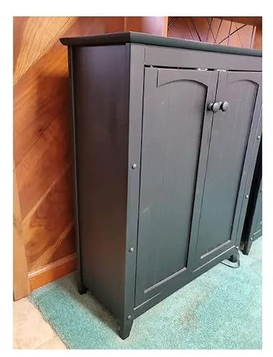 Catskill Craftsmen Black Double Door Cabinet #TOP3