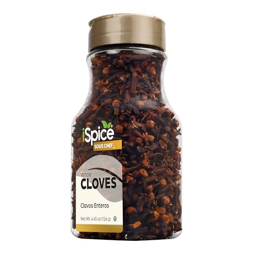 iSpice PREMIUM WHOLE CLOVES | Pure and Fresh |Essential Kitchen Herbs | 4.45oz (126g)
