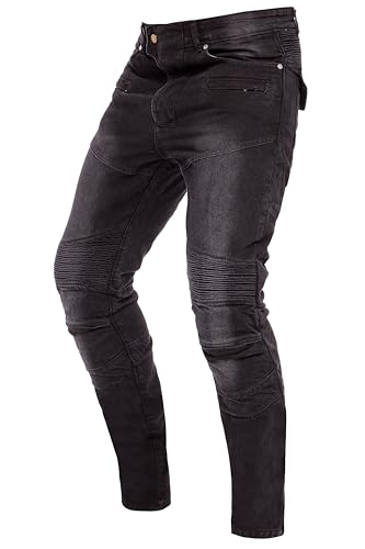 Skylinewears Men Motorcycle Riding Pants Denim Jeans Reinforce Biker Jeans with Aramid Protection Lining 36W x 34L