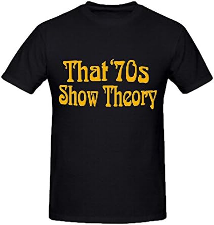 That 70's Show Theory Mens Round Neck Shirts Black