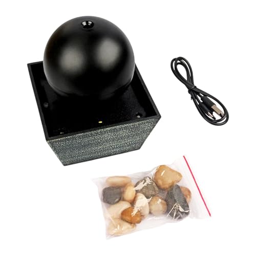 PUYUNA Accesorios for estanques, Fuente de Agua LED for Interiores, Fuente esférica, Paisaje, decoración Feng Shui, Centro de Mesa for Club, salón de té, Escritorio, decoración del hogar