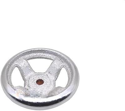 3 Inch Cast Iron Rotary Handwheel 70mm Diameter Chrome Plated for Milling Machine Lathe