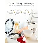 CUCKOO Micom Rice Cooker 6 Cup Uncooked / 12 Cup Cooked, Fuzzy Logic Rice Maker with Delay Timer & Keep Warm Setting, Versatile Food Steamer for Cooking, Non-Stick Inner Pot, Red (CR-0655F) - Image 2