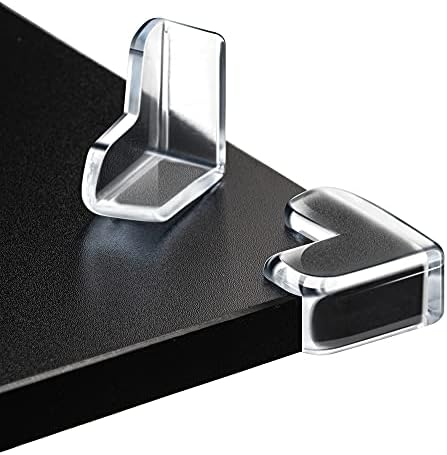 Wemk Corner Protectors for Kids, 12PCS Baby Proofing Safety Corner Guard, Clear Furniture Table Corner Protection with Extra Adhesive Tapes for Furniture Against Sharp Corners