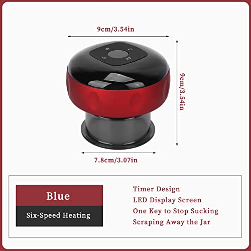 Electric Cupping Set, Electric Gua Sha Massage Cups, New Electric Cupping Device, Cupping Massager, Suitable For Neck, Shoulder And Back Massage, Scraping And Other Purposes (Red) #TOP4